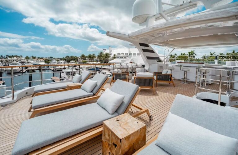 Sun Deck On Board Luxury Yacht ALLORA