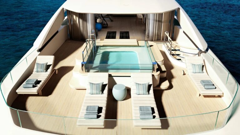 Sun Deck On Board Luxury Yacht O'MADELEINE