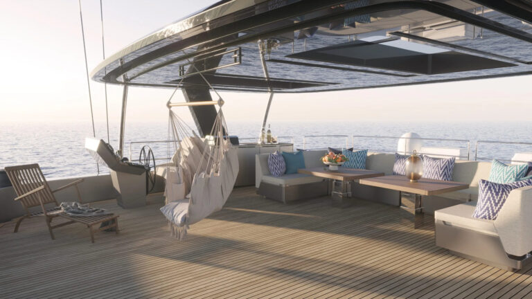 Sun Deck On Board Sailing Catamaran AHAVA
