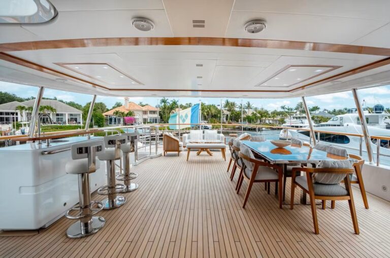 Upper Deck On Board Motor Yacht ALLORA