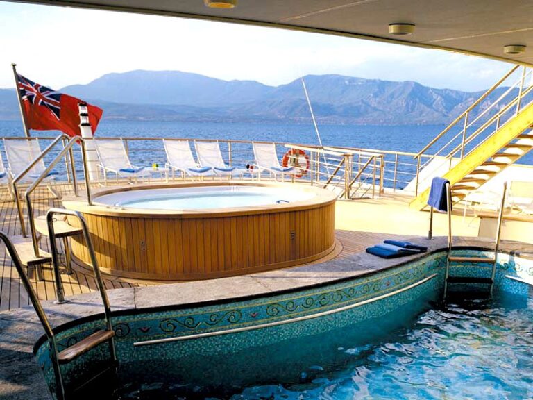 Jacuzzi Pool With Swimming Pool Aboard Yacht ALEXANDER