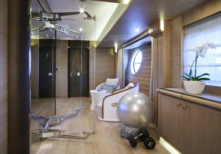 13 Nuvolari Lenard designed Lady M superyacht - Master Cabin