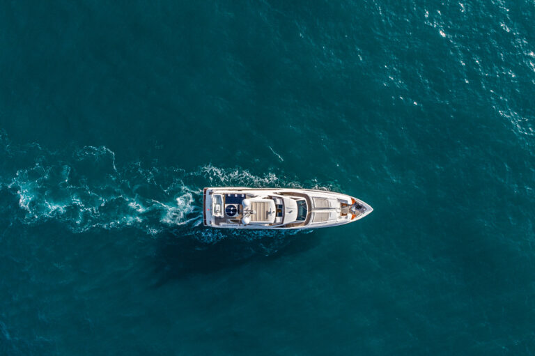 Aerial view at sea