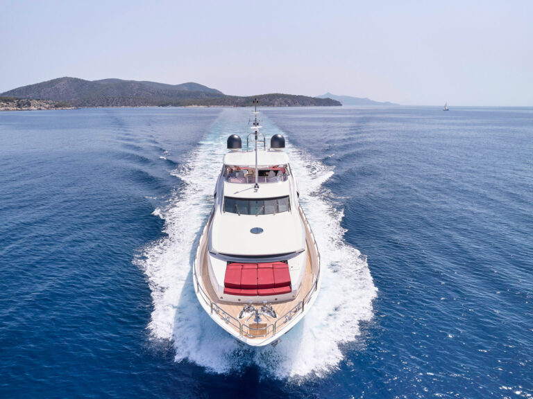 Underway view of bow