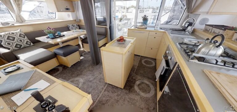Main salon and galley