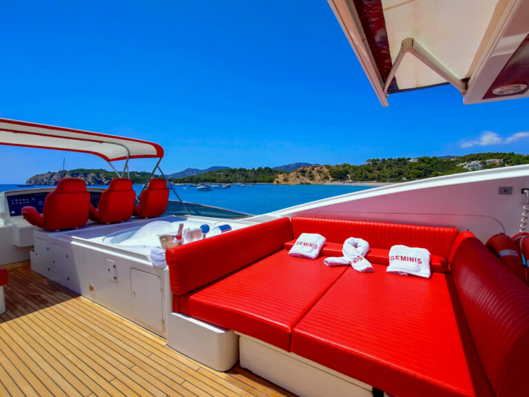 Flybridge sunbathing