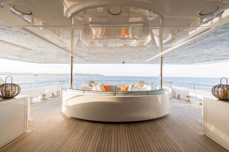 Main deck view to stern