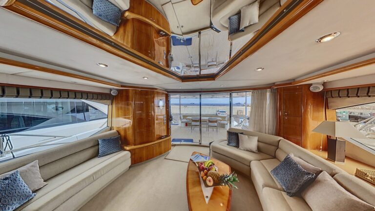 Main salon leading to aft deck