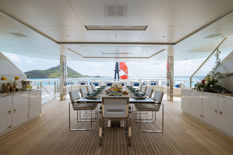 Bridge deck view aft