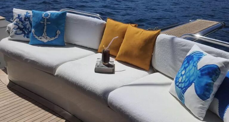 Comfortable deck furnishings