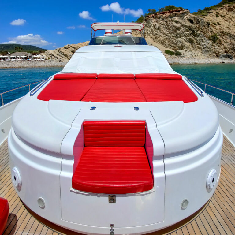 Foredeck sunbathing