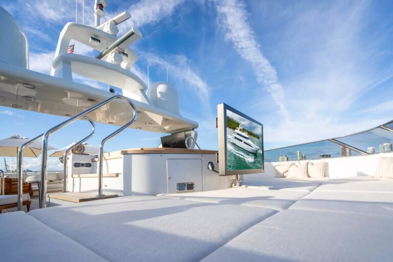 Sit back and relax on the sun deck pads