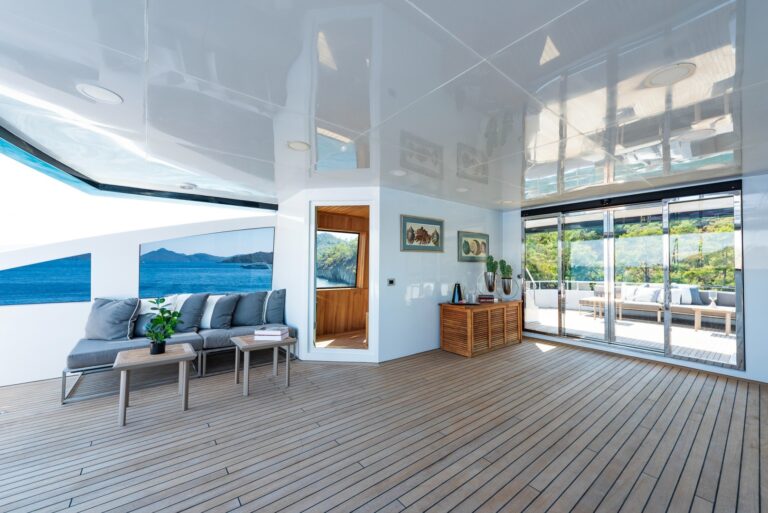Sun deck gym and sauna