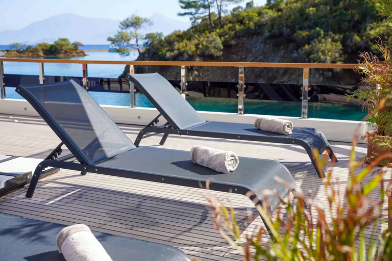 Upper deck Aft sun loungers