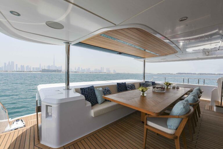 Covered Aft Seating Area
