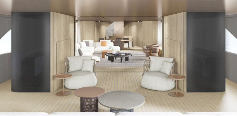 Main deck aft view to main salon
