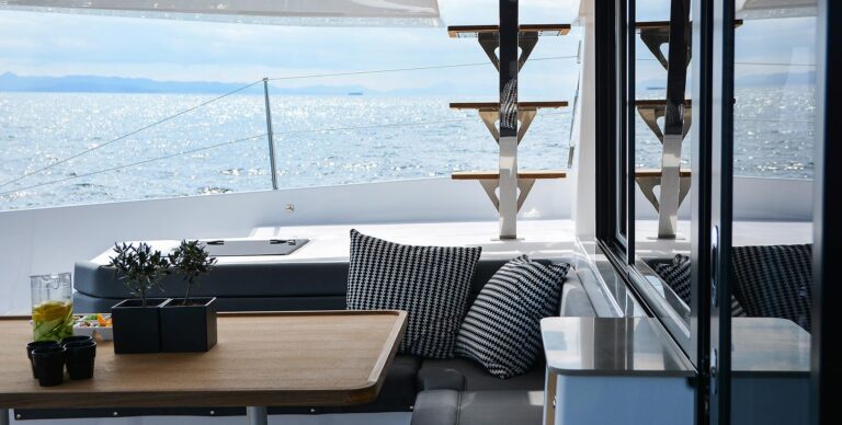 Open views from the aft deck