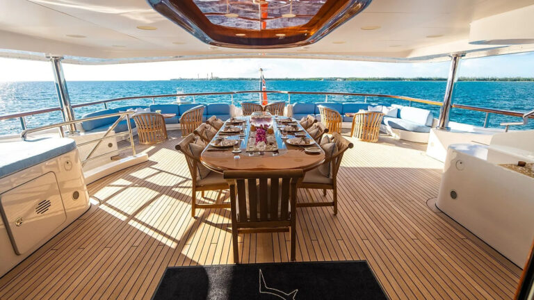 Upper deck view aft