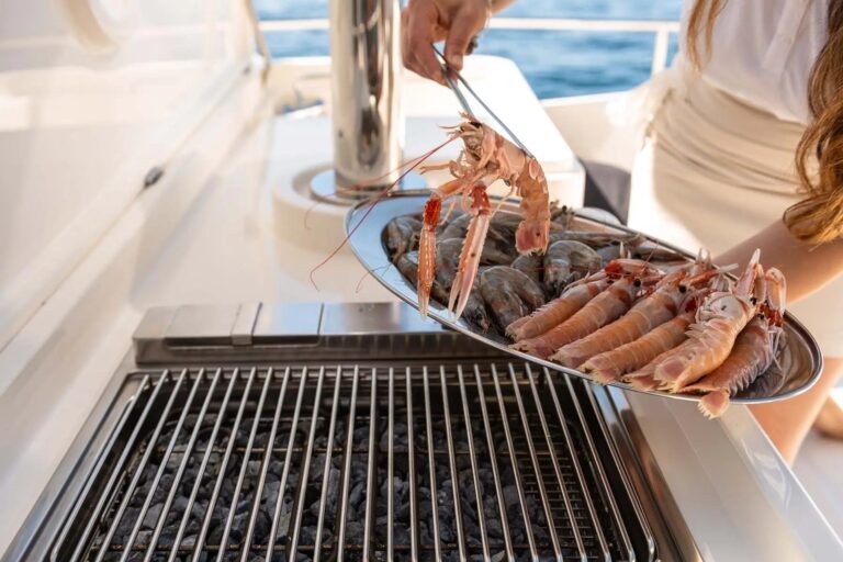 On deck grill