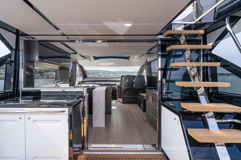Main deck aft view into main salon