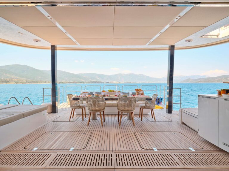 View to stern - main deck