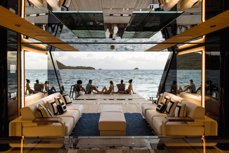Beach club view aft