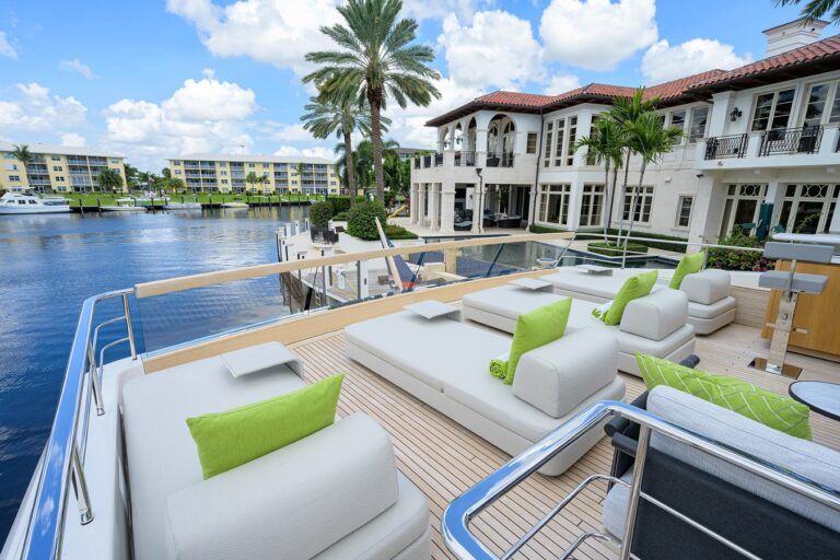 Loungers on the sun deck