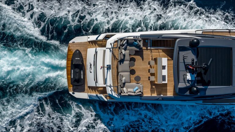 Aerial View Aft Decks