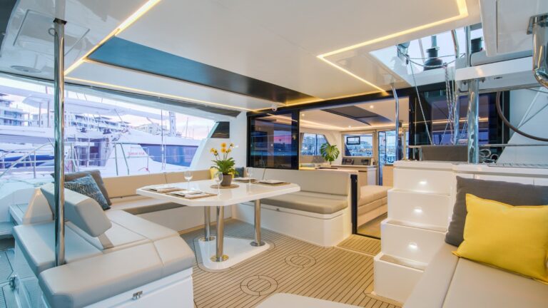 Aft Cockpit On Board Luxury Yacht WINDSEA