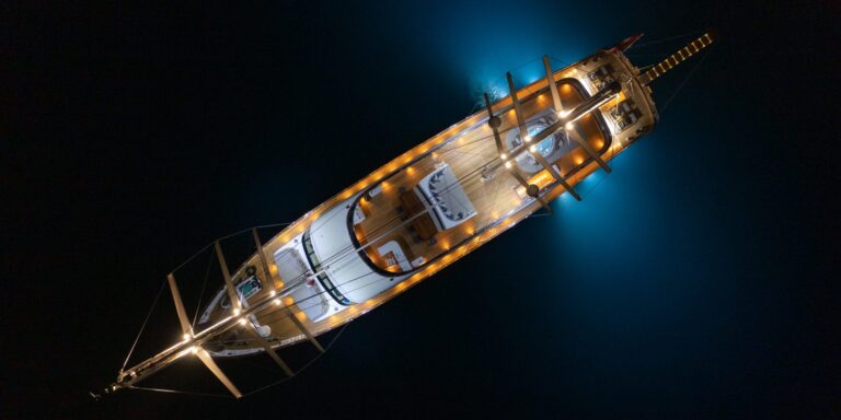 Aerial View Of LOVE STORY At Night