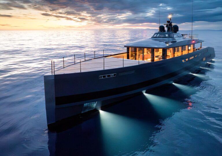 At Night With Water Lights