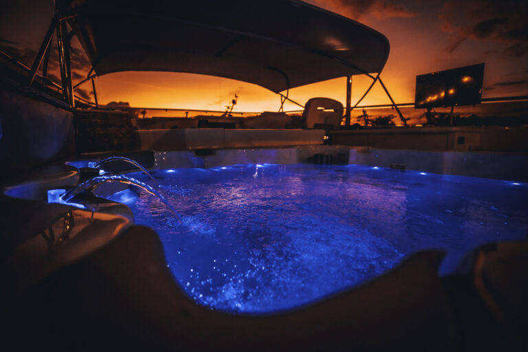 Hot Tub By Night