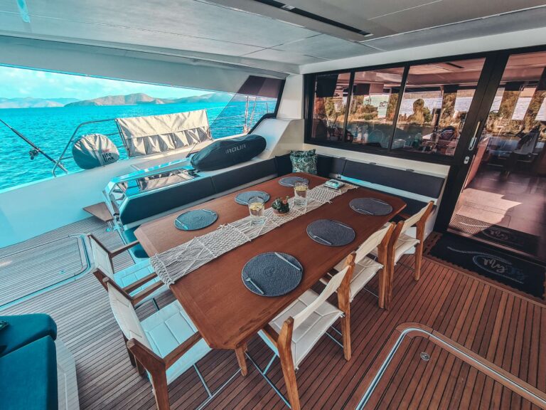 Sailing Catamaran MY TY Al Fresco Dining