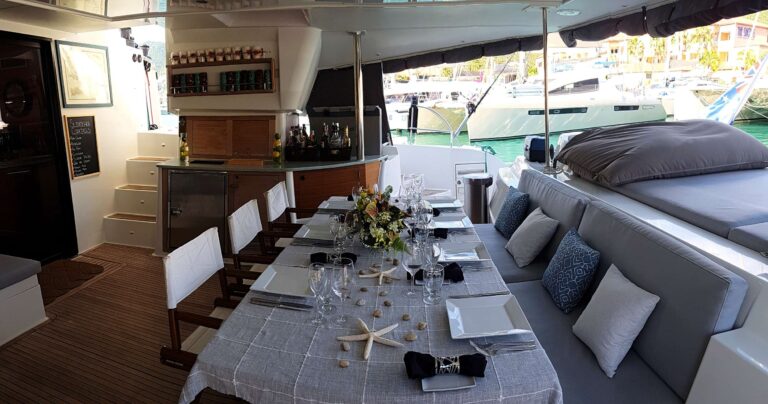 Sailing Catamaran ODYSSEA Cockpit