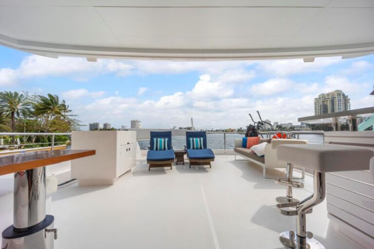 Sun Deck On Luxury Yacht BELLA TU