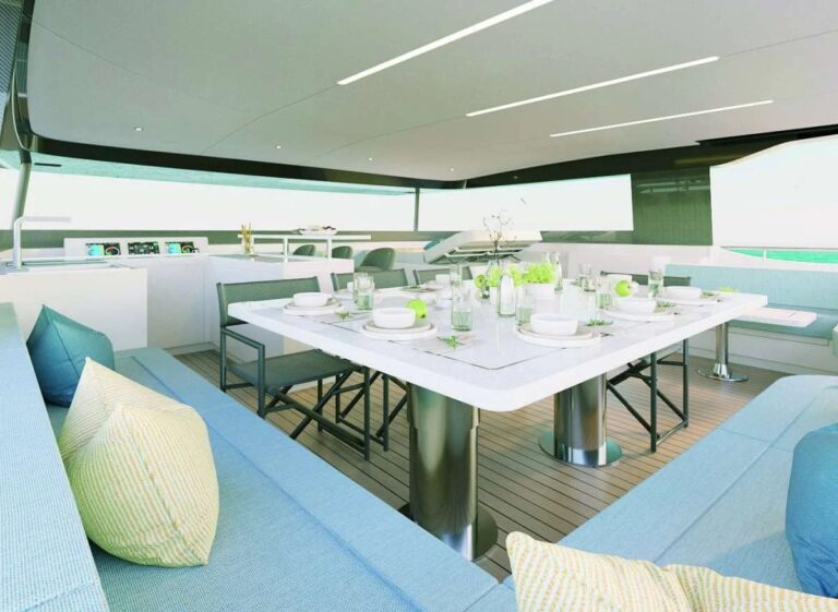 Sun Deck On Board Luxury Yacht SILENT GRACE