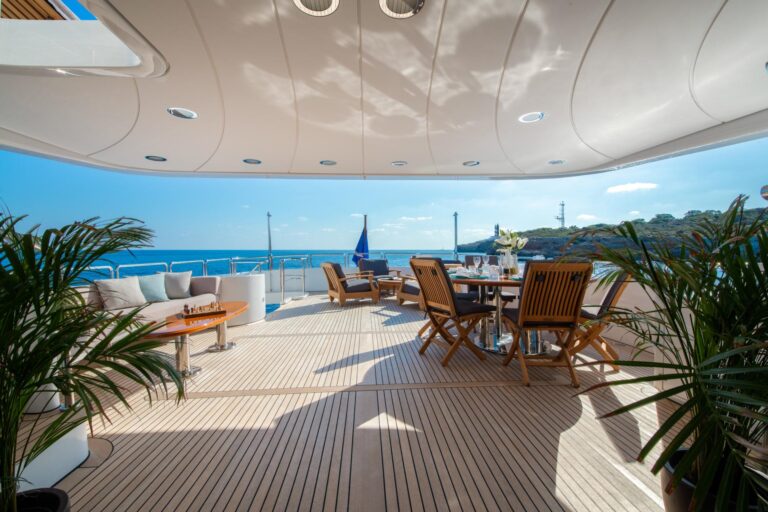 Sun Deck On Board Superyacht LOULOU