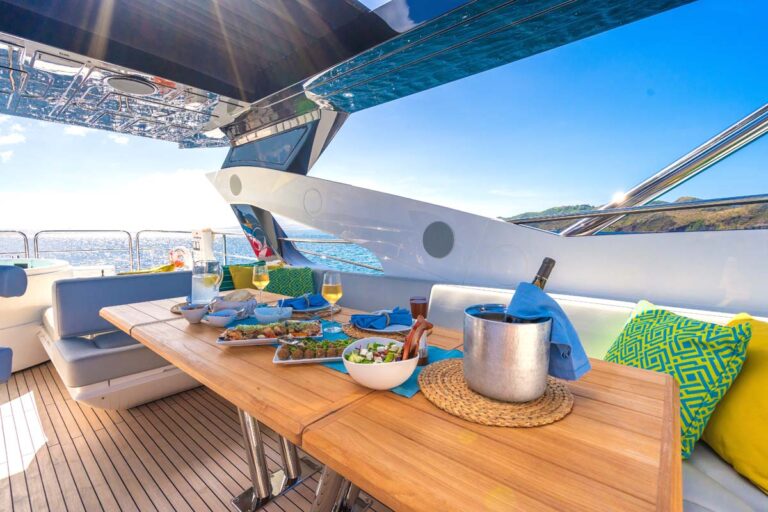 Dining On Flybridge