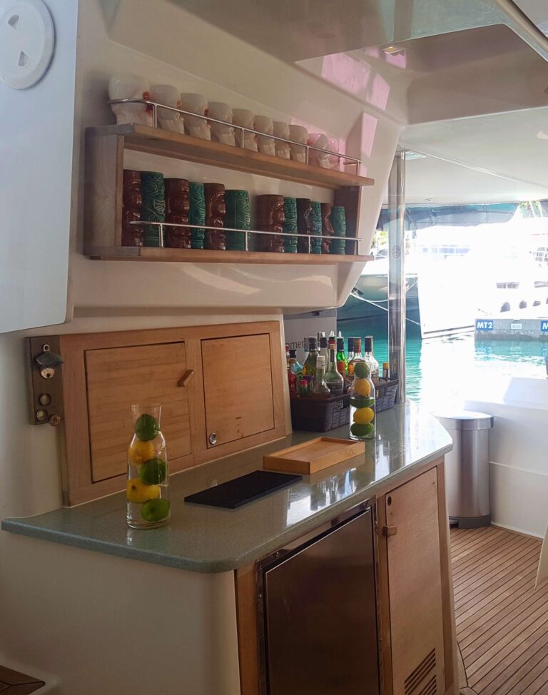 Sailing Catamaran ODYSSEA Aft Wet Bar