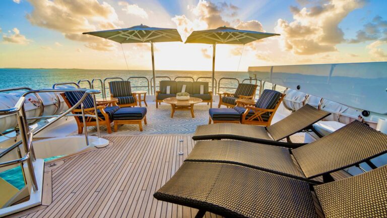 Sun Beds On Sun Deck