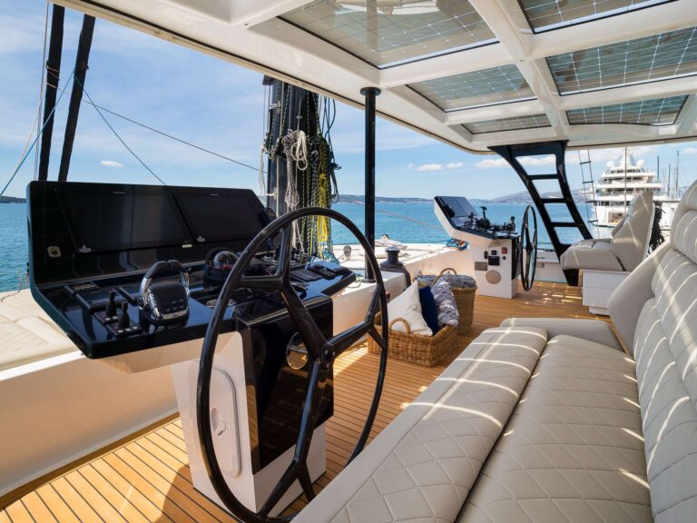 Sun Deck Helm Controls