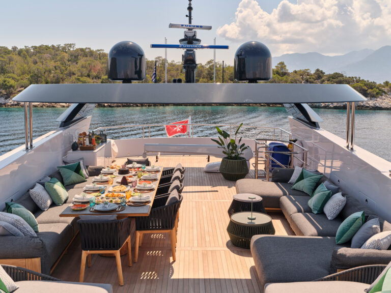 Sun Deck Lounge And Dining View Aft