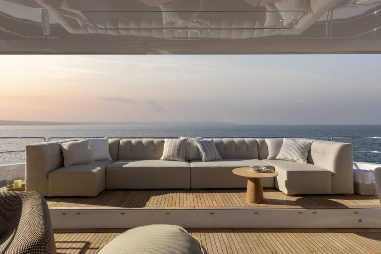 Sun Deck Lounge On Board Motor Yacht GOOD DAY SUNSHINE
