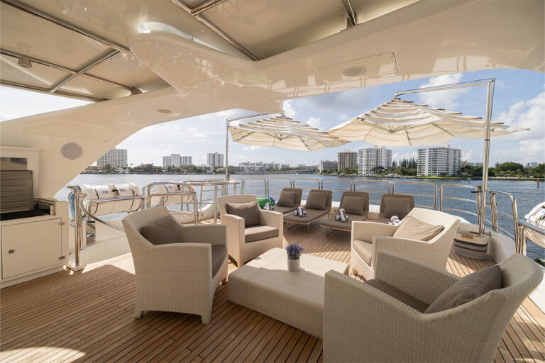 Sun Deck Seating And Sun Bathing
