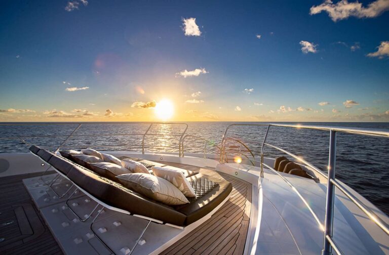 Sun Loungers On Sky Deck