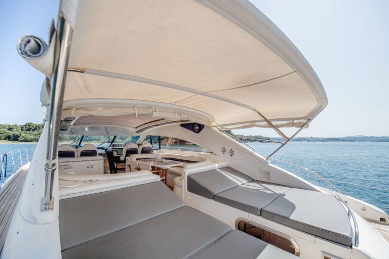 Aft Cockpit Sunpads And Soft Bimini