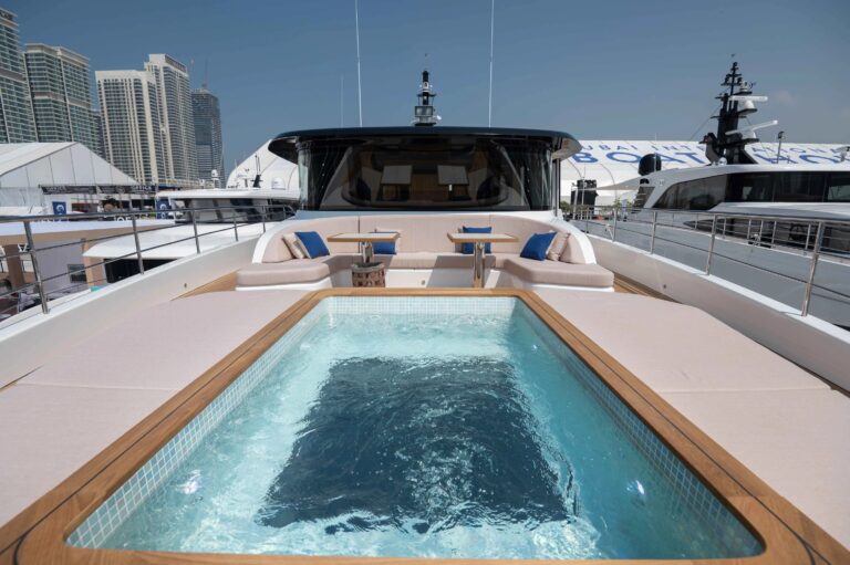 Jacuzzi Pool And Seating Area View Aft
