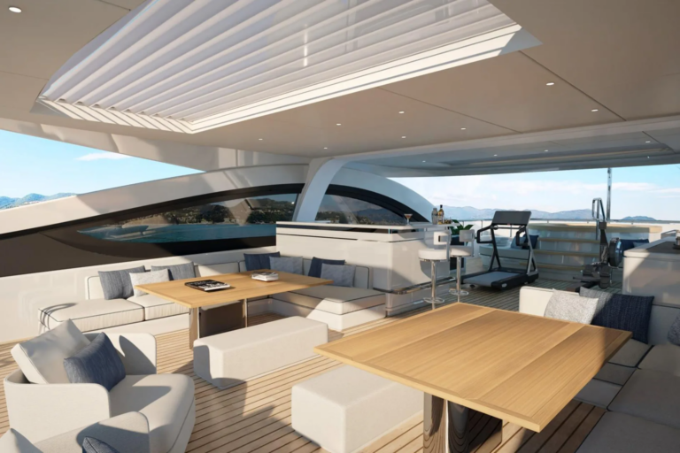 Outdoor Lounge On Sun Deck