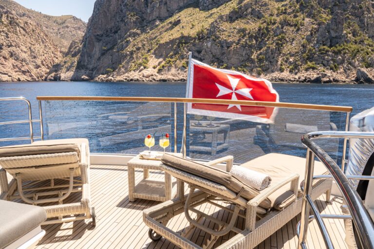 Sun Beds On Sun Deck