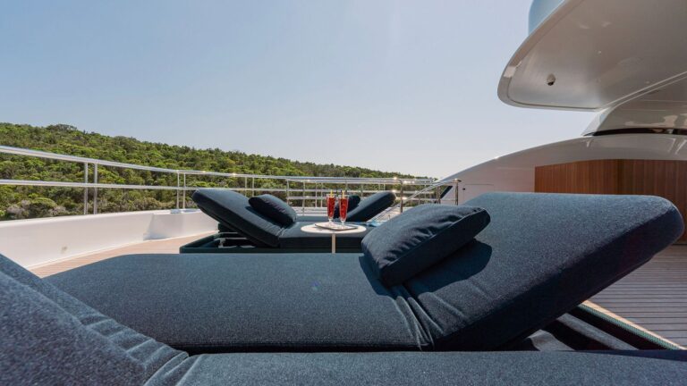 Sun Beds On Sun Deck